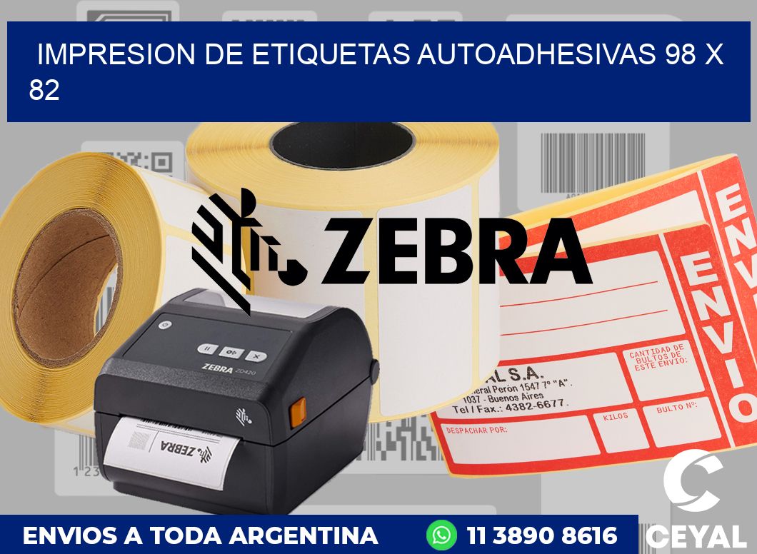 impresion de etiquetas autoadhesivas 98 x 82