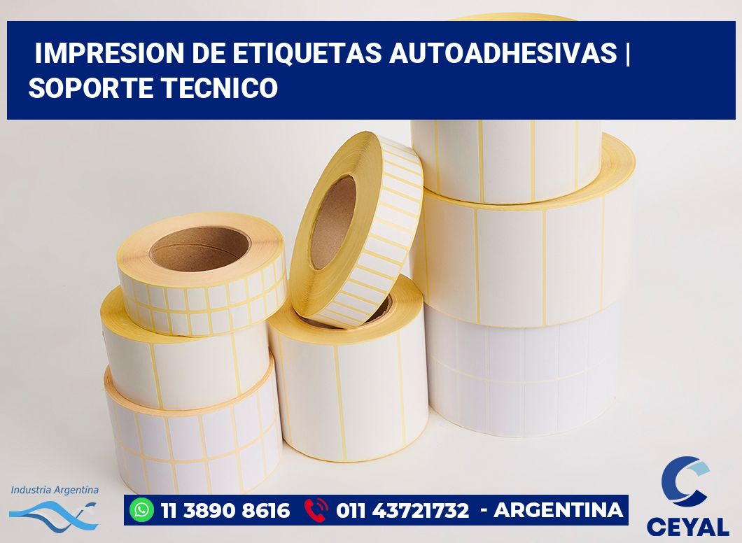 impresion de etiquetas autoadhesivas | soporte tecnico