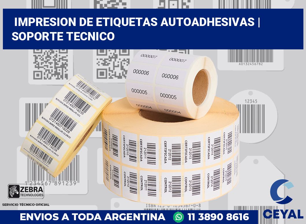impresion de etiquetas autoadhesivas | soporte tecnico