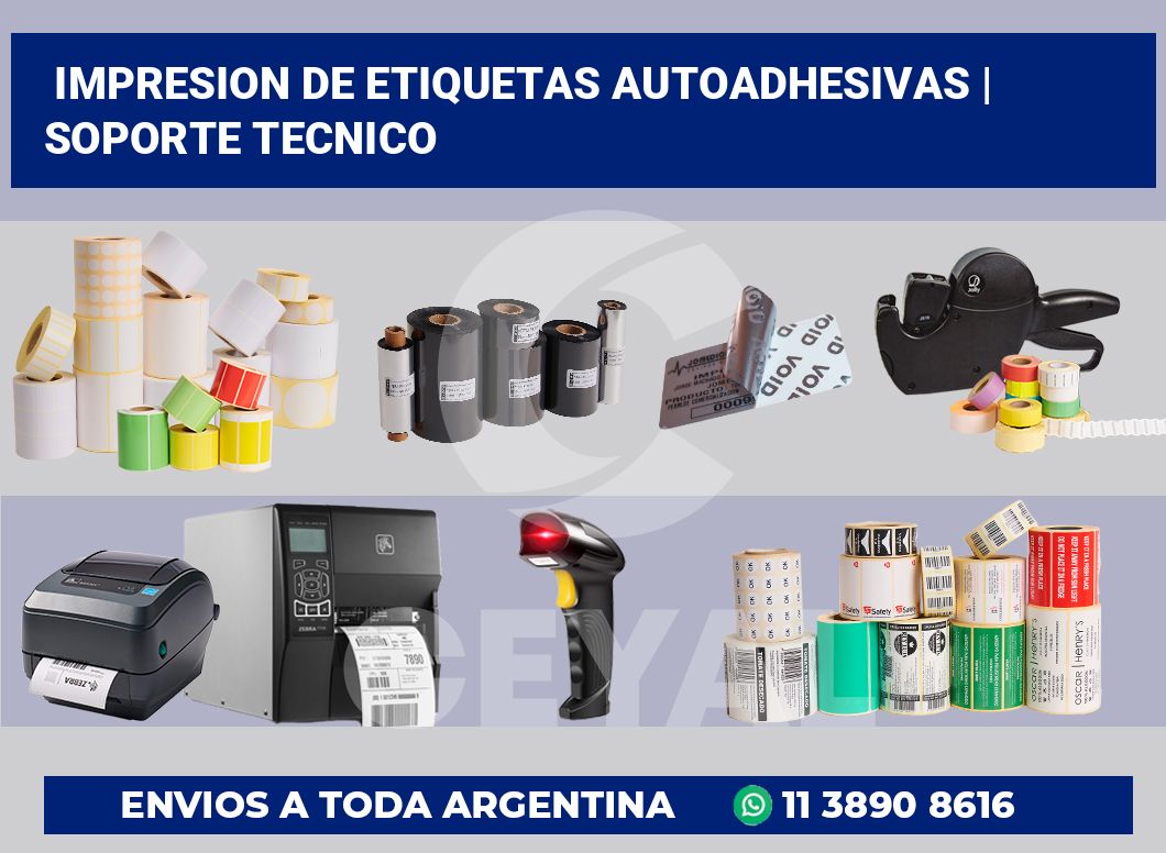 impresion de etiquetas autoadhesivas | soporte tecnico