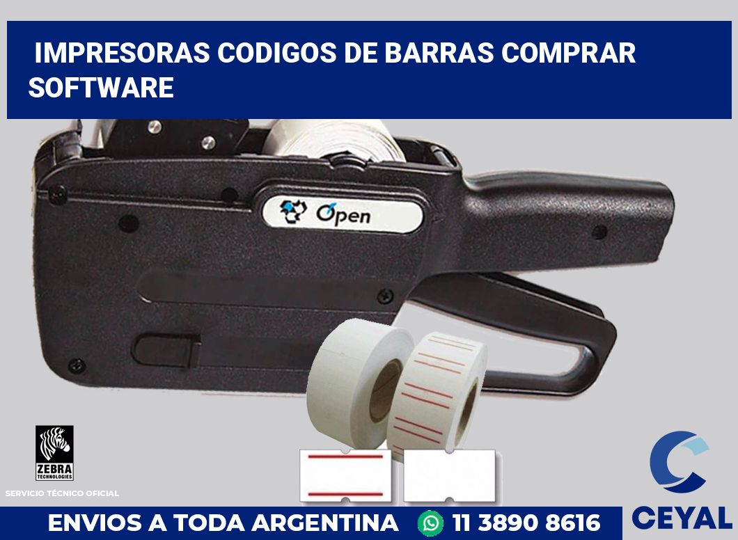 impresoras codigos de barras comprar software