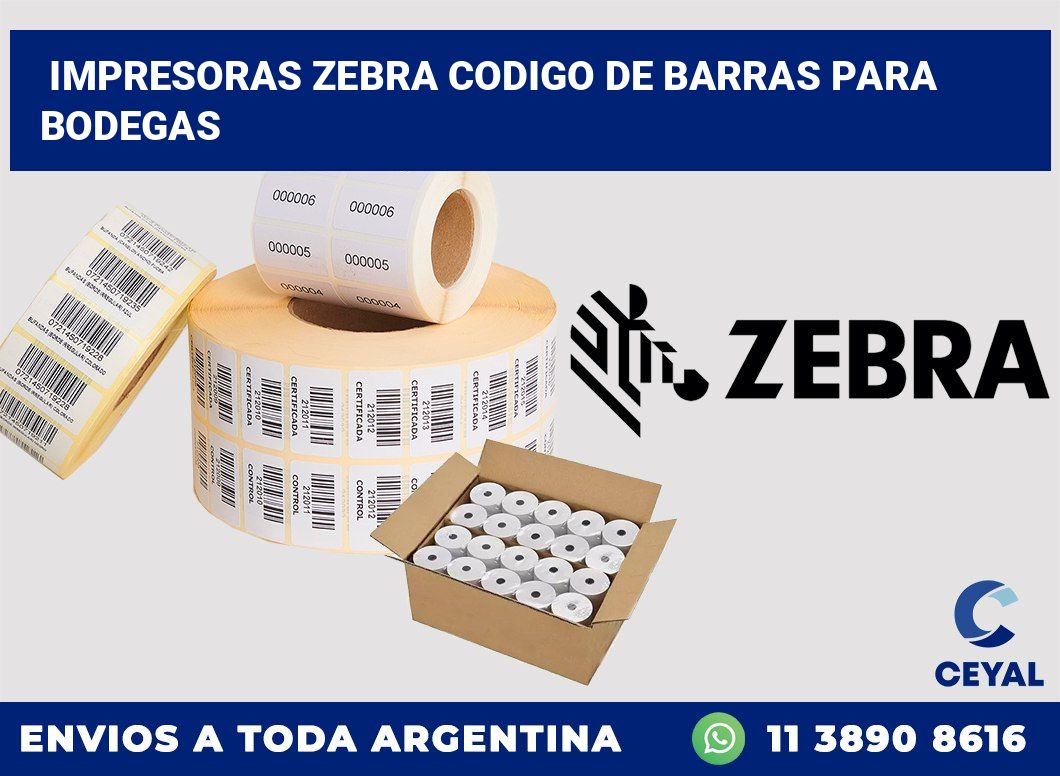 impresoras zebra codigo de barras para Bodegas