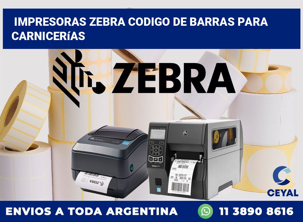 impresoras zebra codigo de barras para Carnicerías