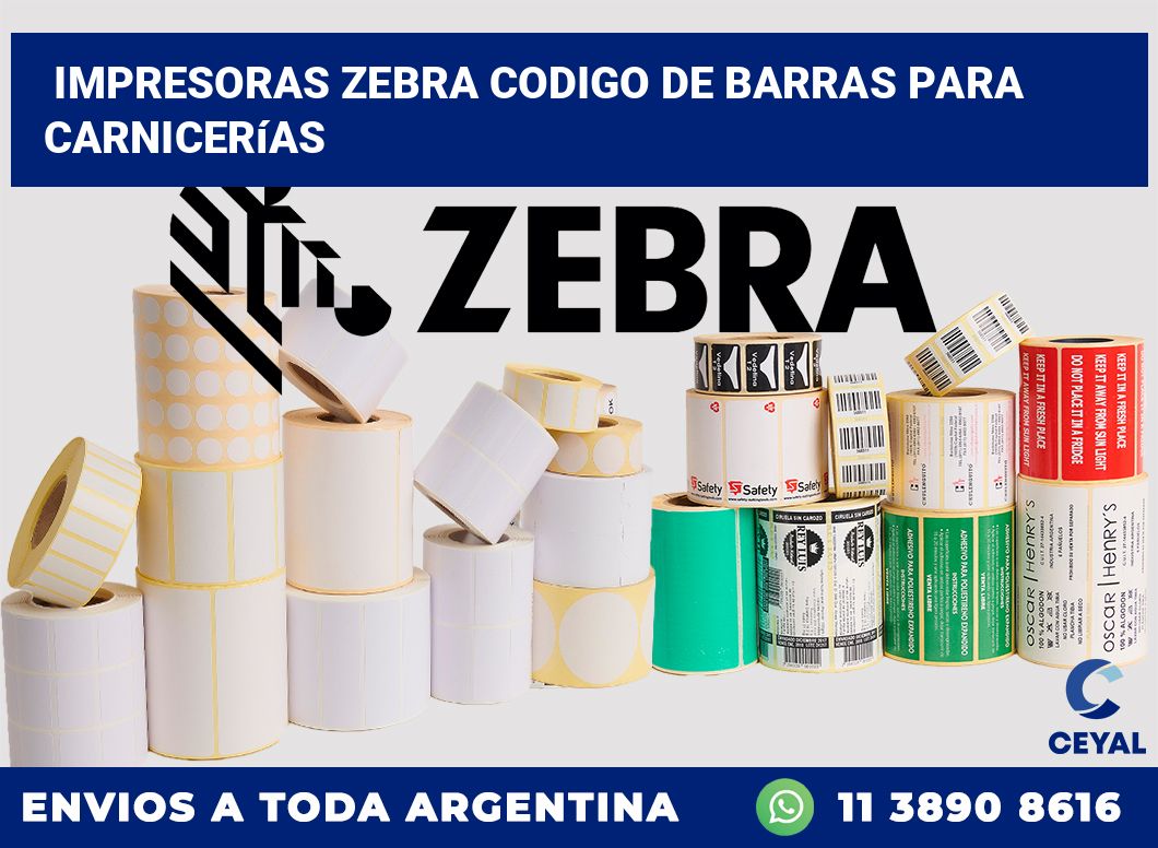 impresoras zebra codigo de barras para Carnicerías
