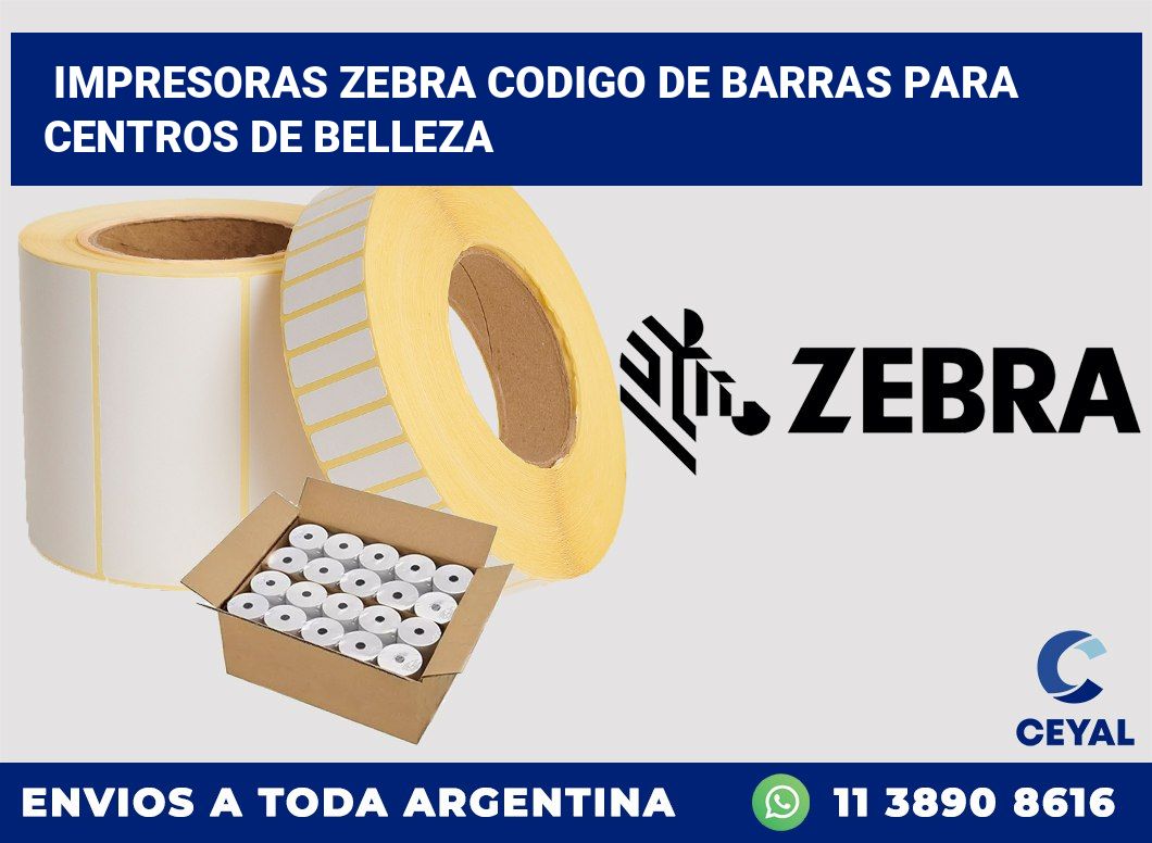 impresoras zebra codigo de barras para Centros de belleza