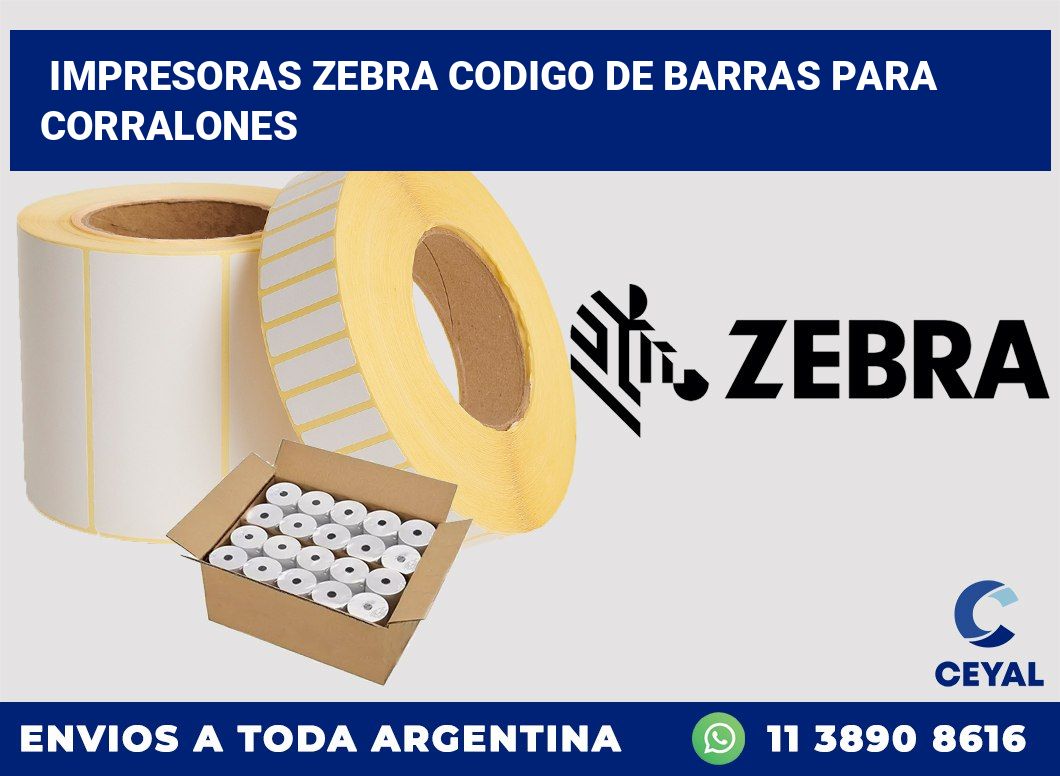 impresoras zebra codigo de barras para Corralones