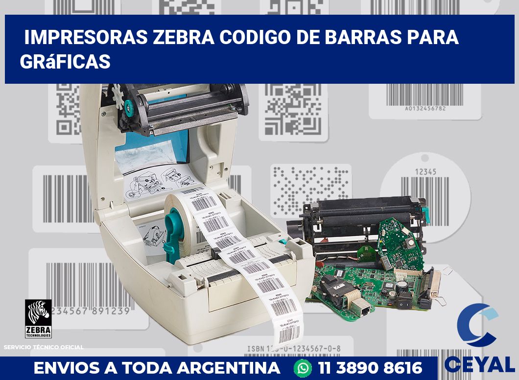 impresoras zebra codigo de barras para Gráficas