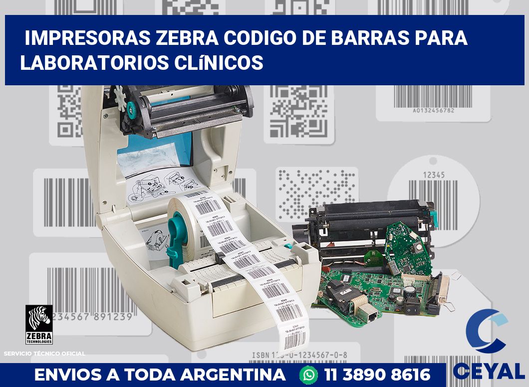 impresoras zebra codigo de barras para Laboratorios clínicos