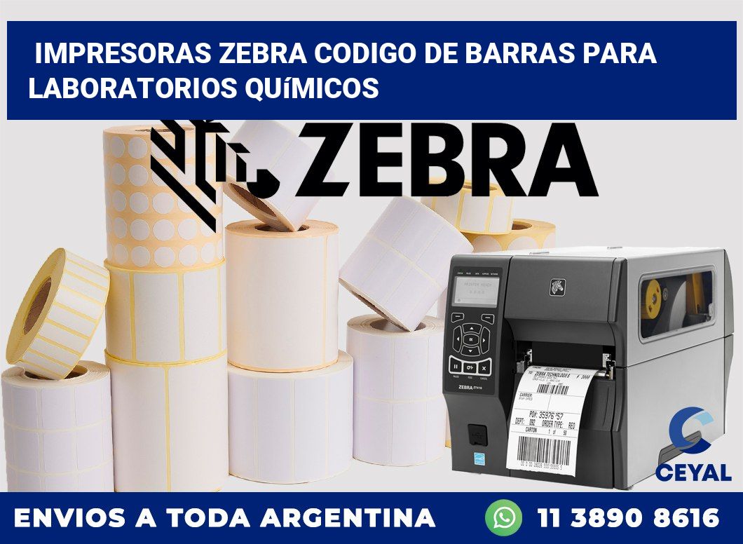 impresoras zebra codigo de barras para Laboratorios químicos