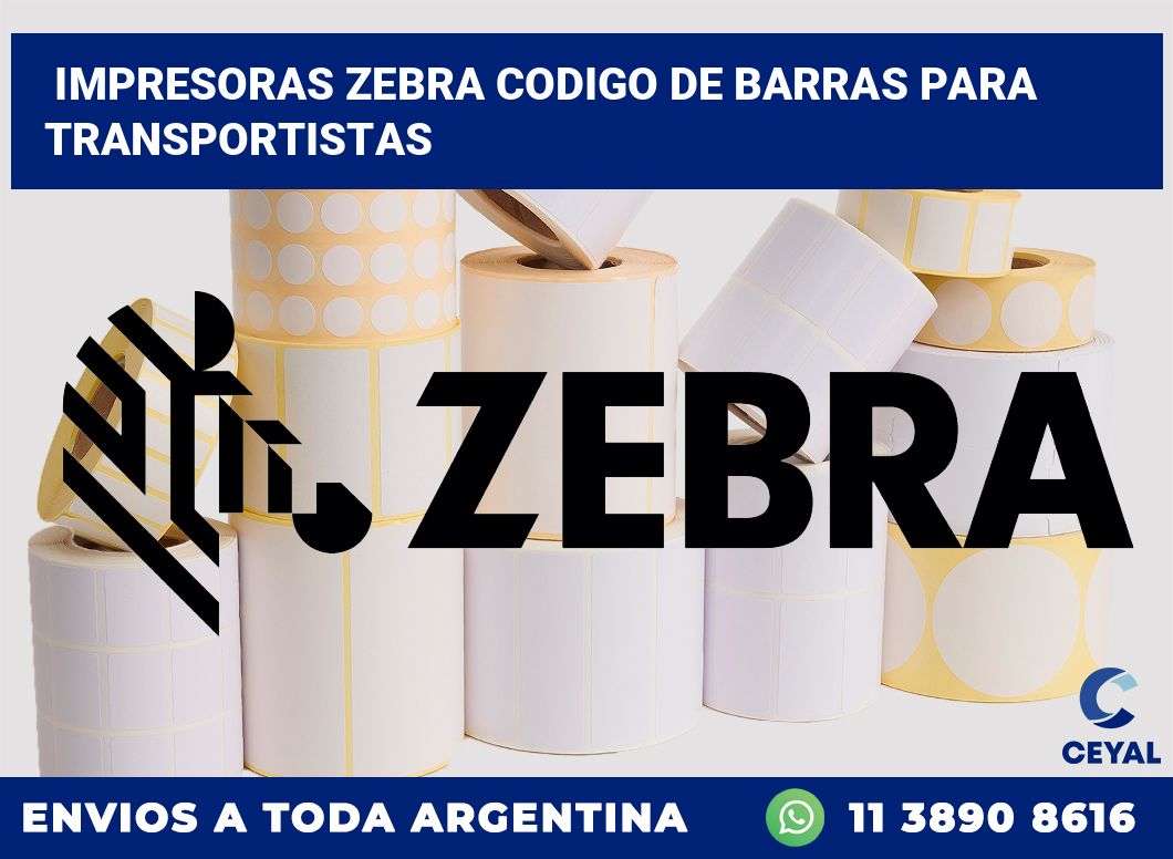 impresoras zebra codigo de barras para Transportistas