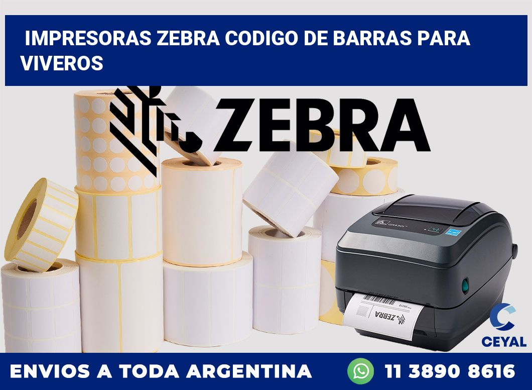 impresoras zebra codigo de barras para Viveros