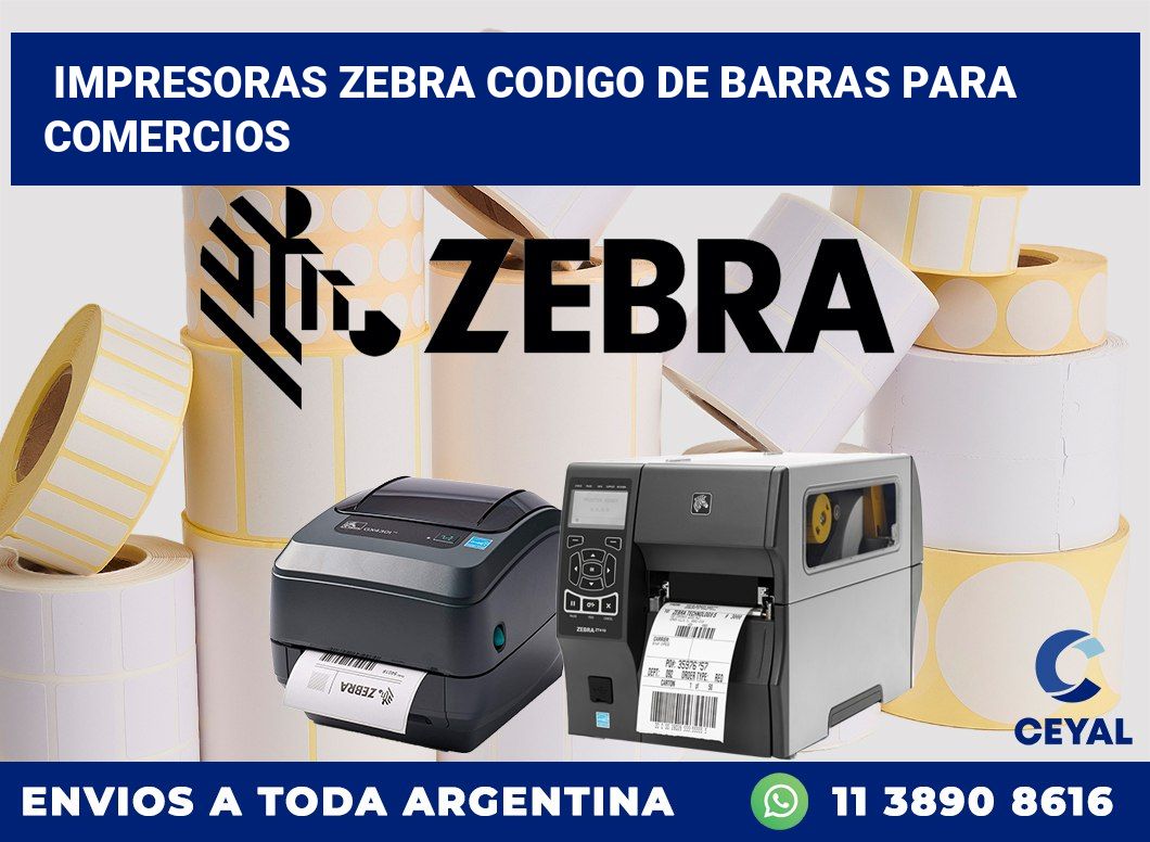 impresoras zebra codigo de barras para comercios