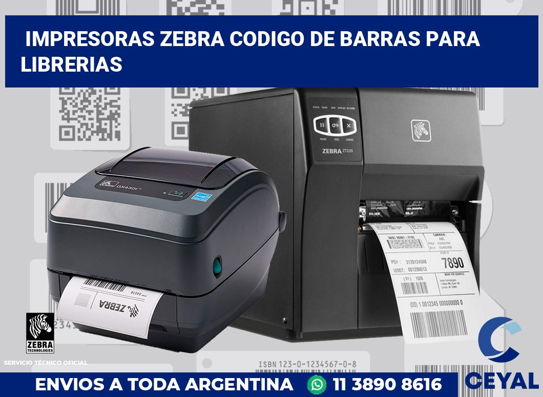 impresoras zebra codigo de barras para librerias