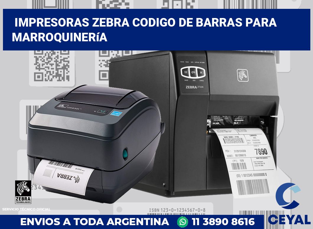 impresoras zebra codigo de barras para marroquinería