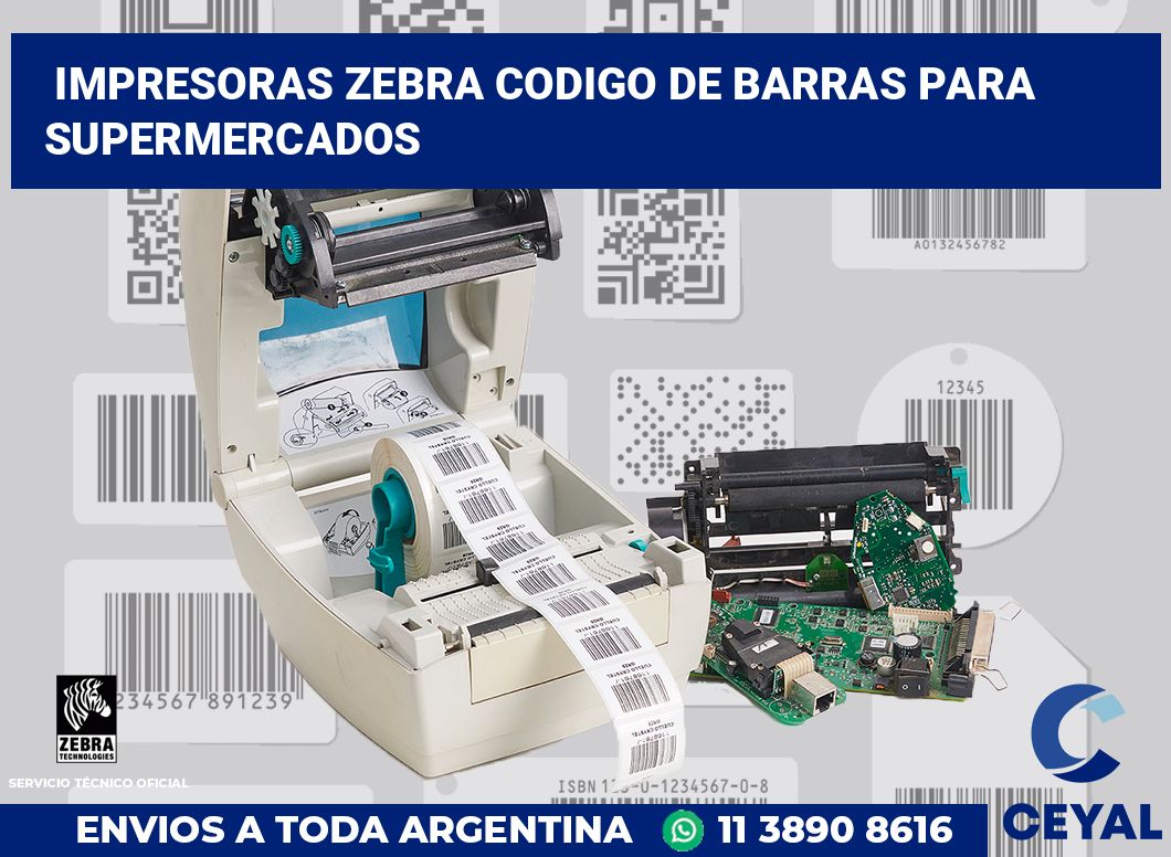 impresoras zebra codigo de barras para supermercados