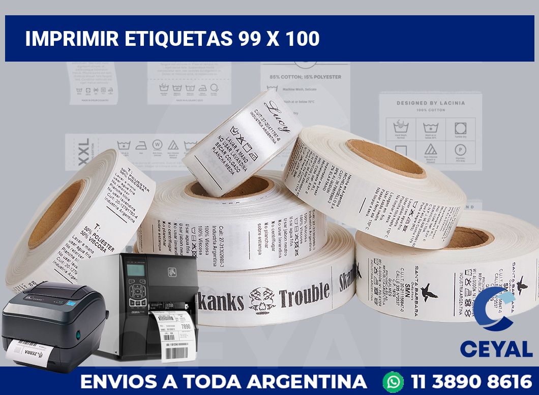 imprimir etiquetas 99 x 100