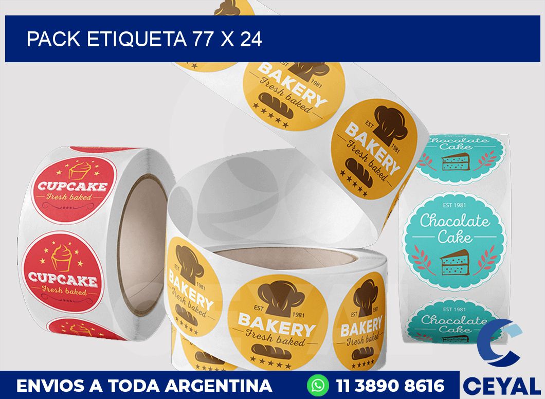 pack etiqueta 77 x 24