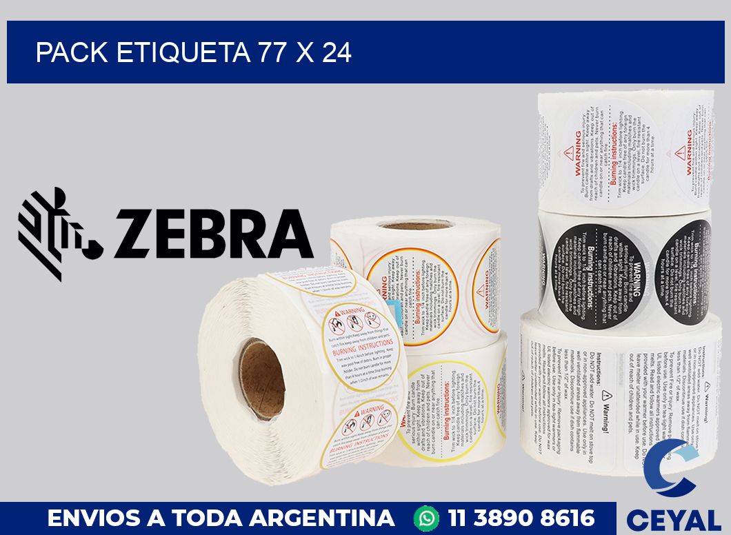 pack etiqueta 77 x 24