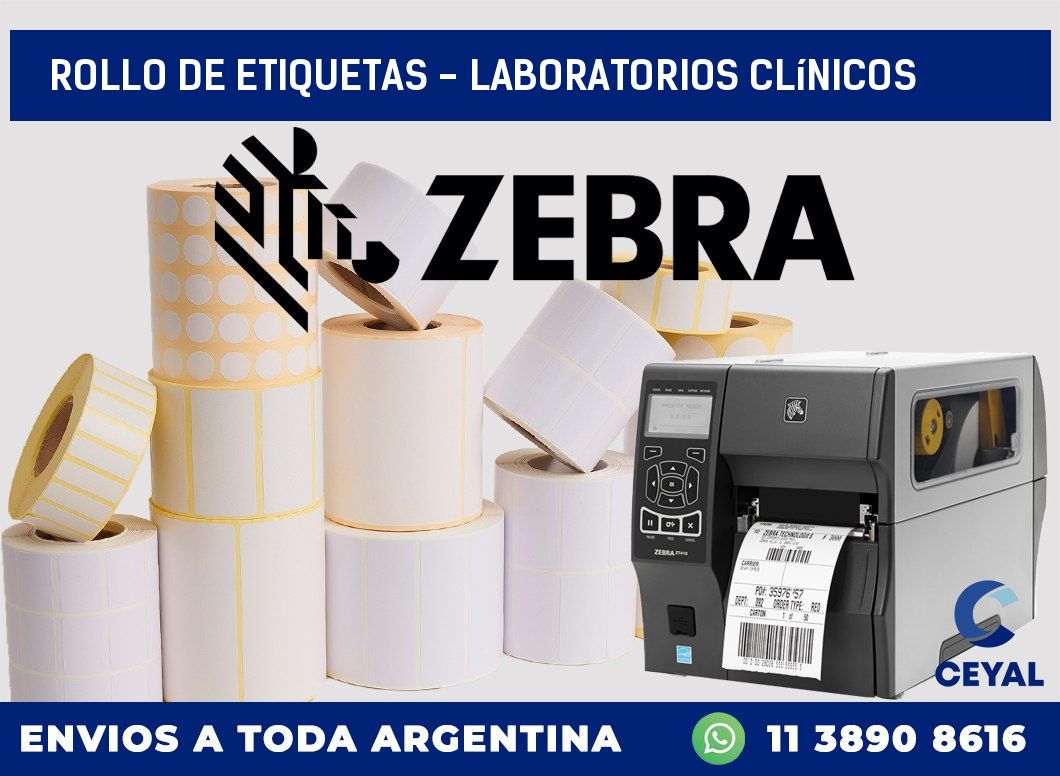rollo de etiquetas – Laboratorios clínicos