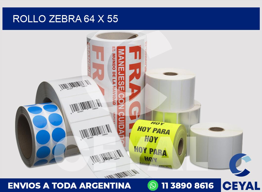 rollo zebra 64 x 55