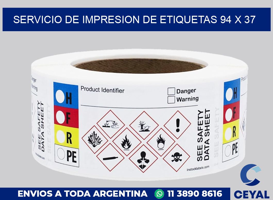 servicio de impresion de etiquetas 94 x 37