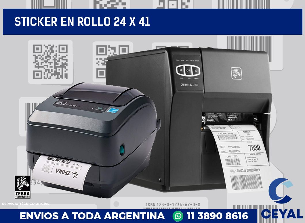 sticker en rollo 24 x 41