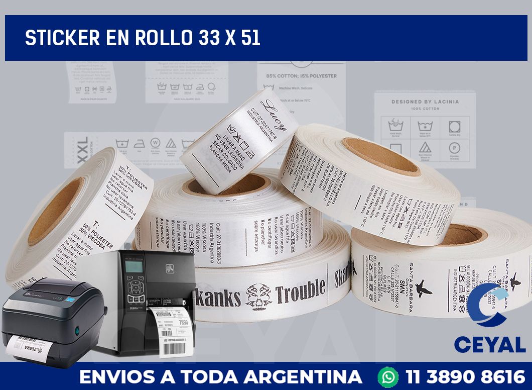 sticker en rollo 33 x 51