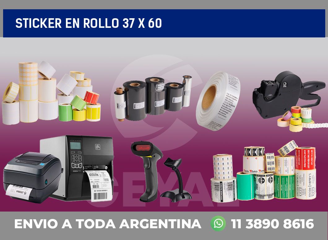 sticker en rollo 37 x 60