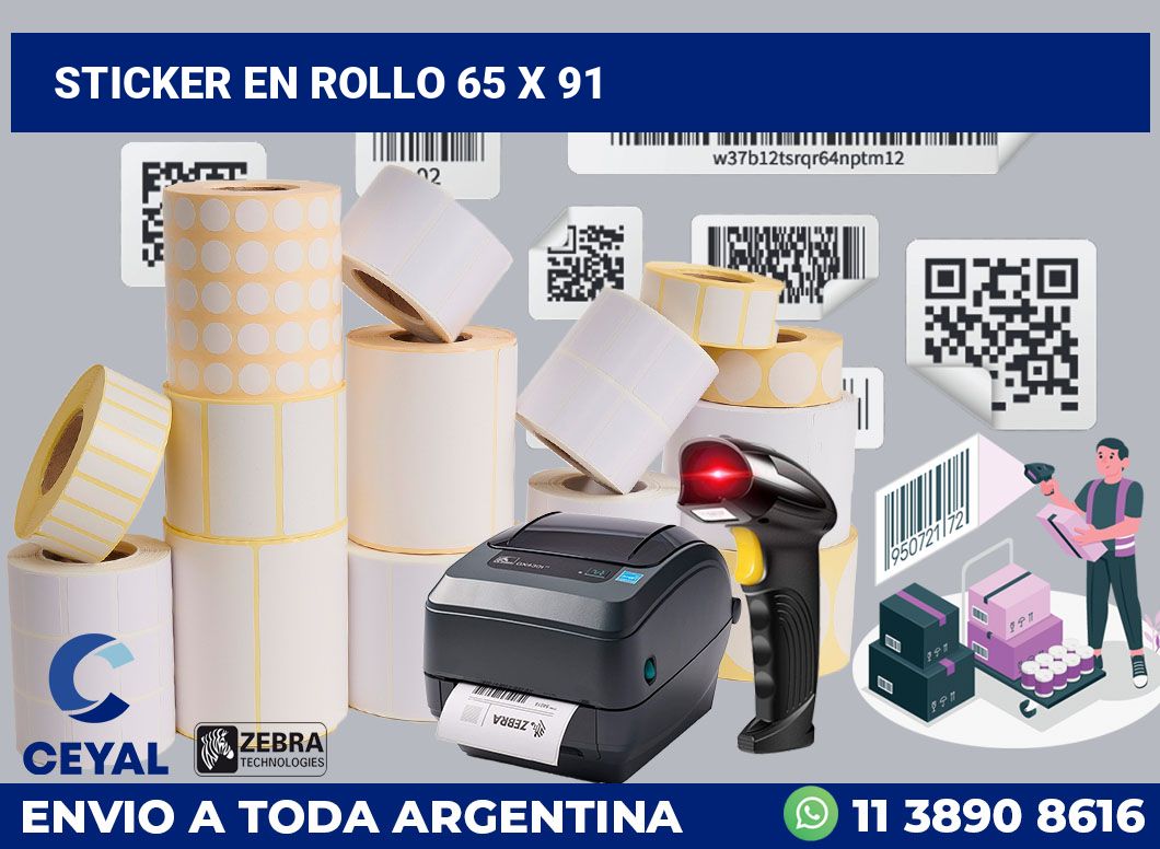 sticker en rollo 65 x 91
