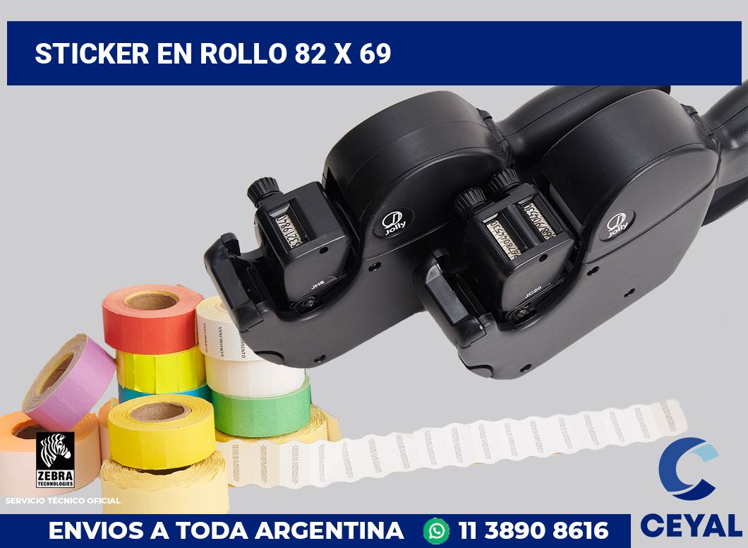 sticker en rollo 82 x 69