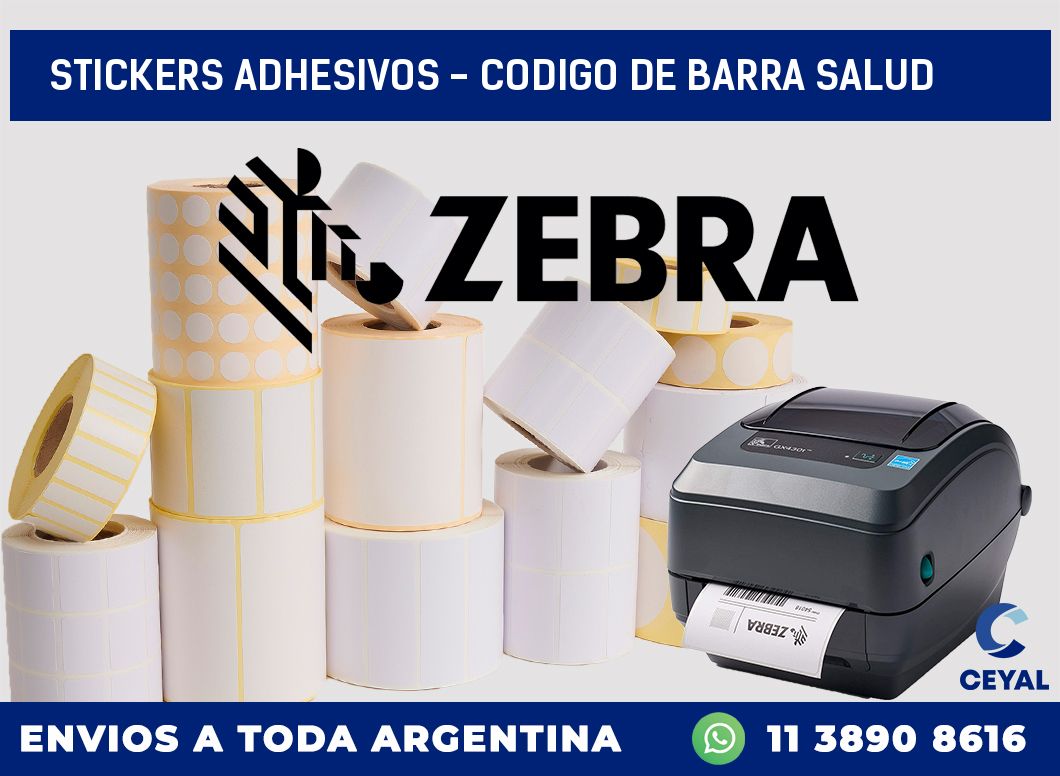 stickers adhesivos – codigo de barra salud