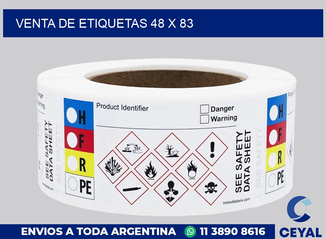 venta de etiquetas 48 x 83