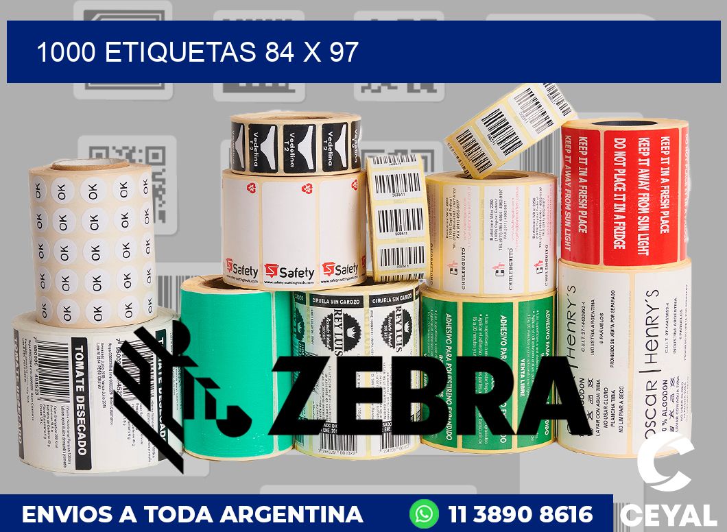 1000 etiquetas 84 x 97