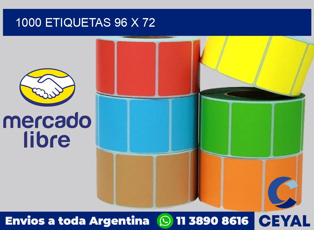 1000 etiquetas 96 x 72