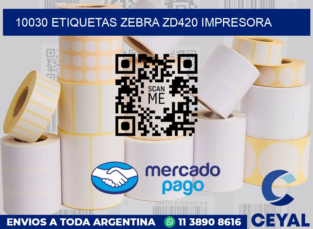 10030 etiquetas Zebra zd420 impresora