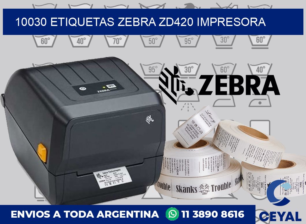 10030 etiquetas Zebra zd420 impresora