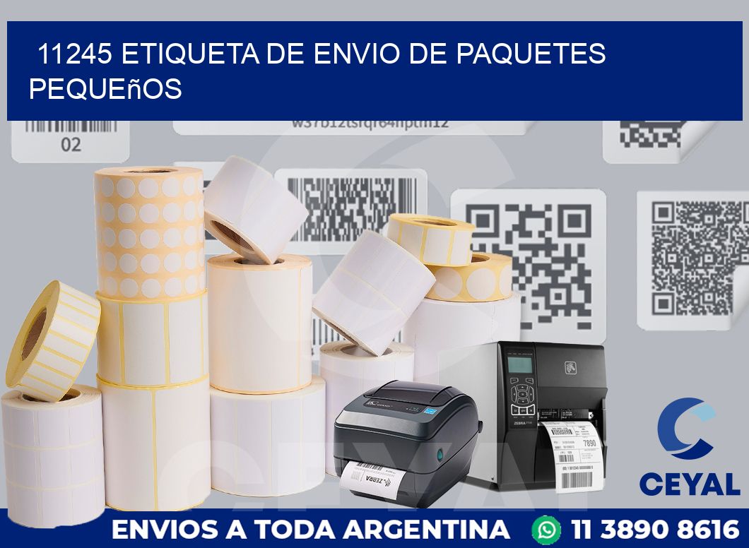 11245 Etiqueta de envio de paquetes pequeños