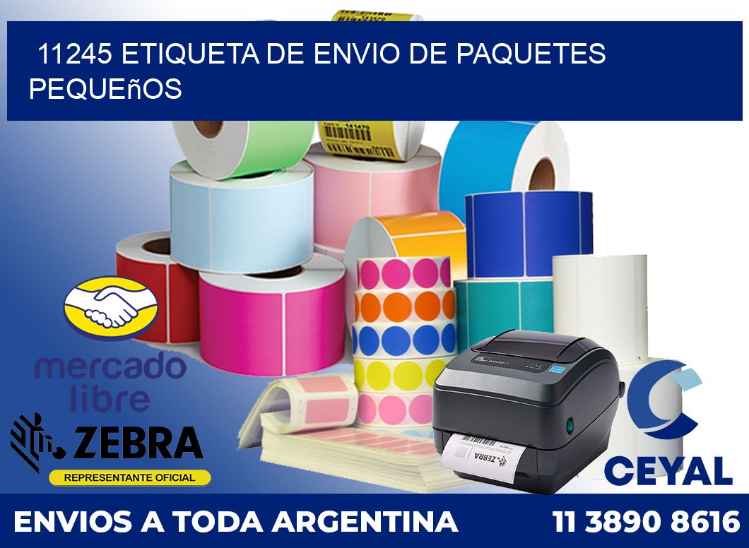 11245 Etiqueta de envio de paquetes pequeños