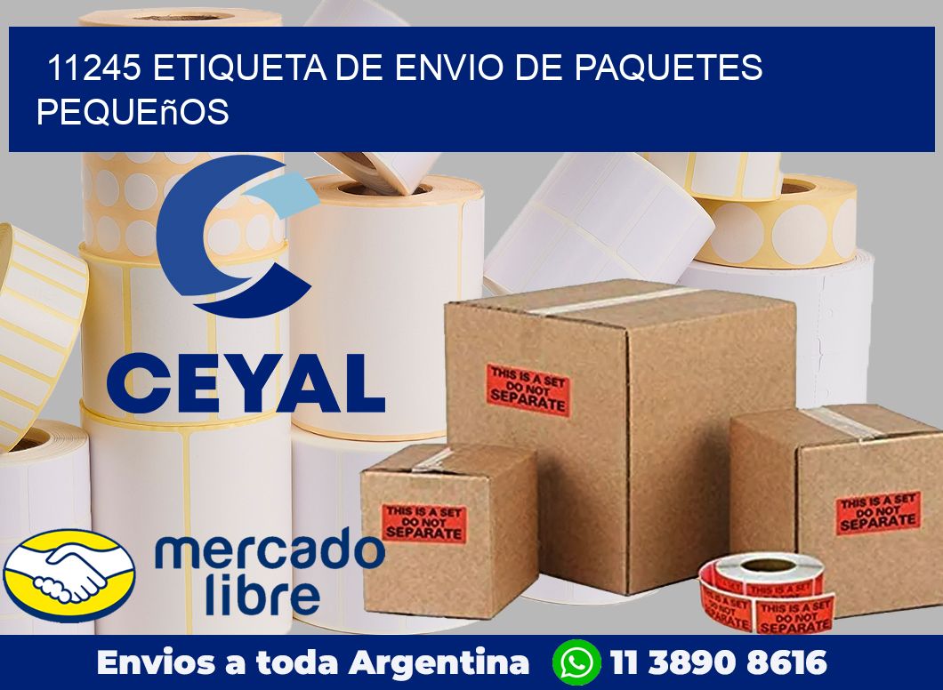 11245 Etiqueta de envio de paquetes pequeños