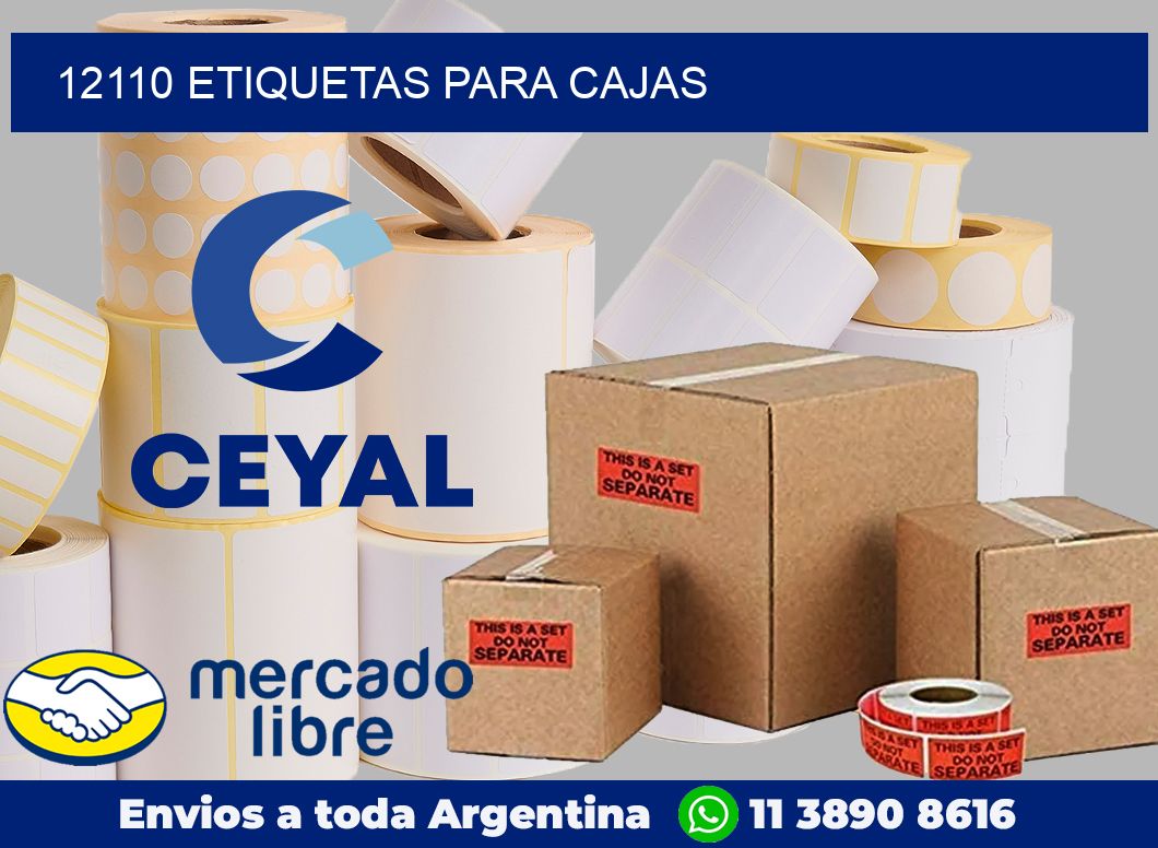 12110 etiquetas para cajas