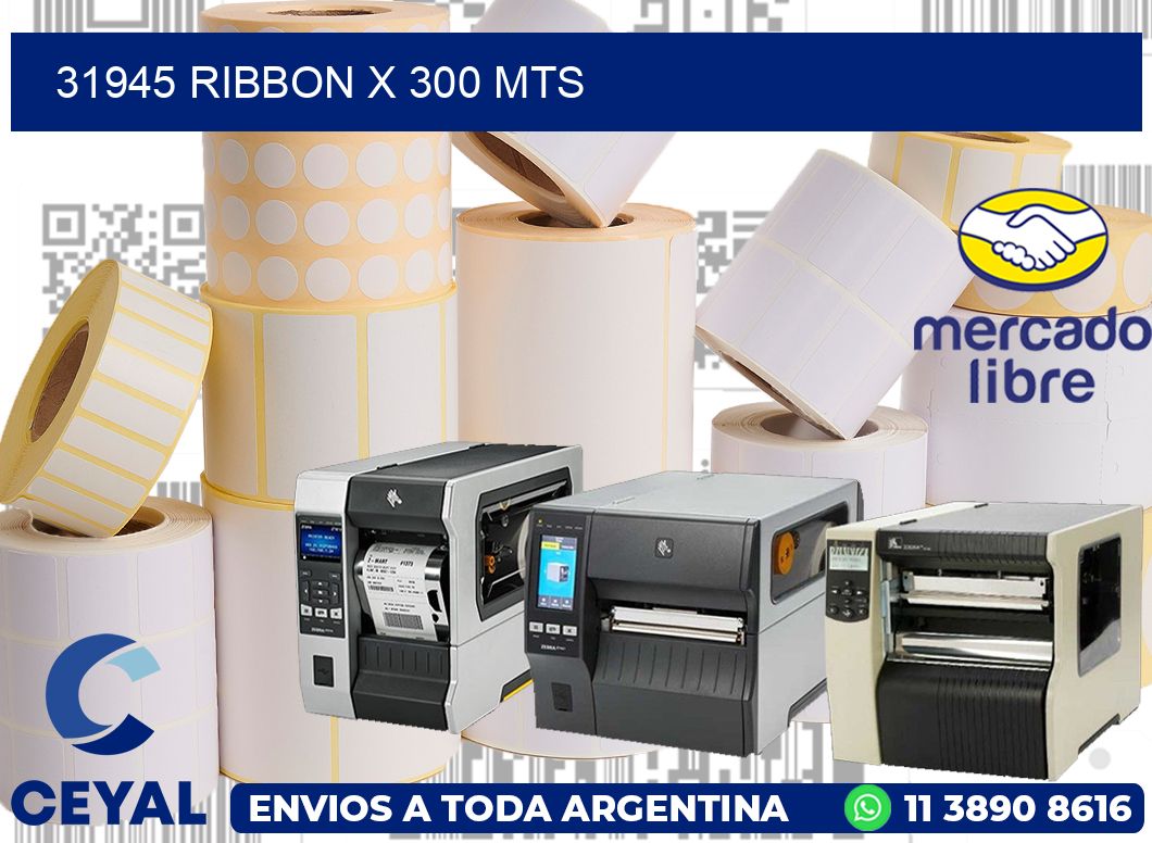 300 Ribbon 31945 ribbon x 300 mts | Ribbon Zebra