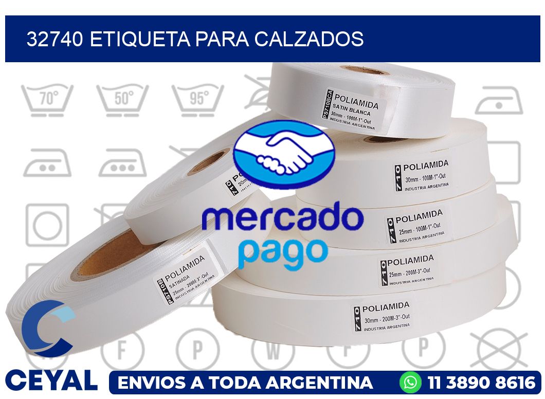 32740 Etiqueta para calzados