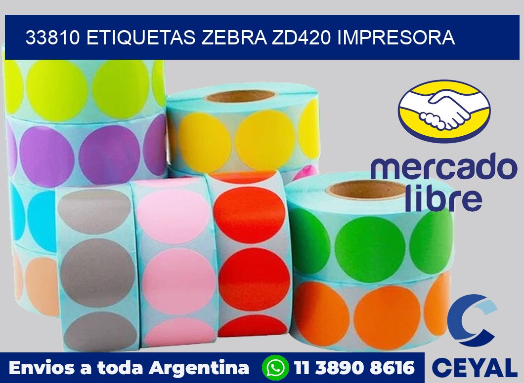 33810 etiquetas Zebra zd420 impresora