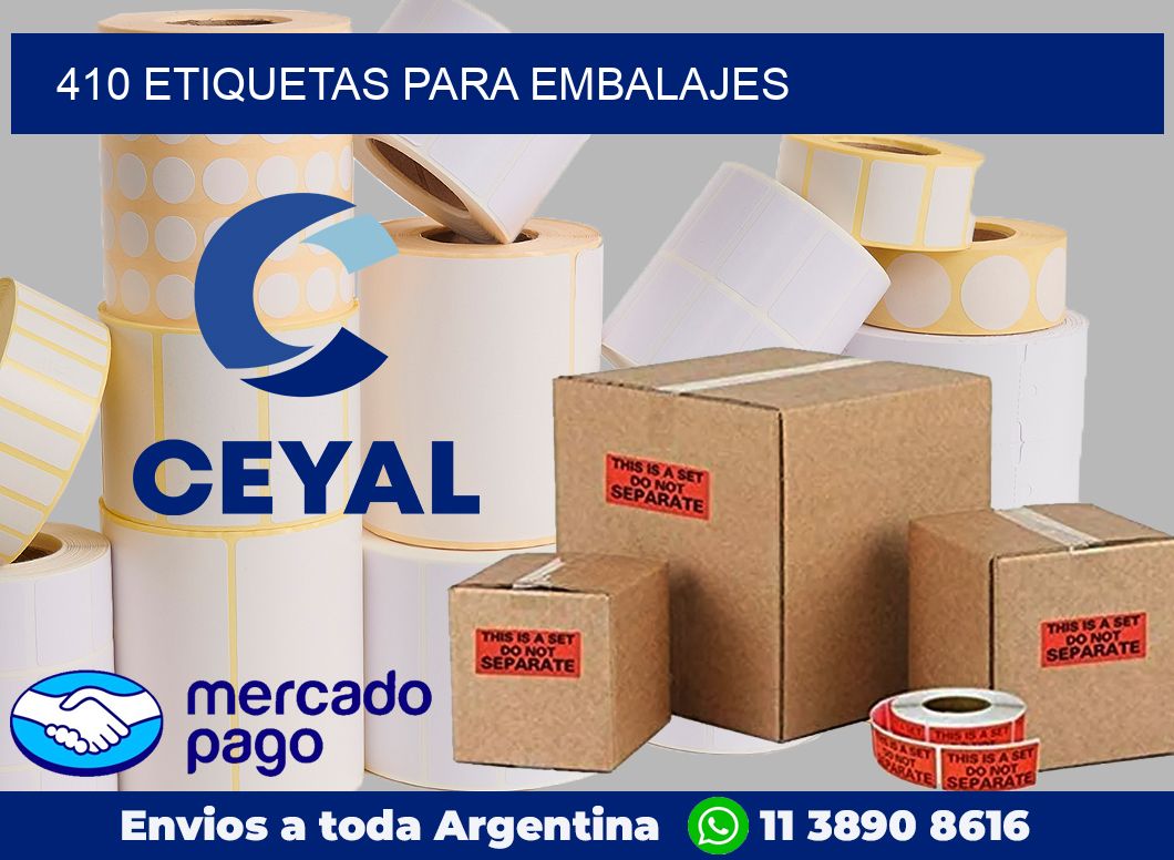 410 Etiquetas para embalajes