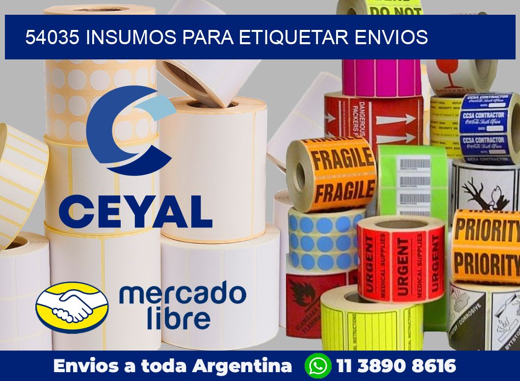 54035 Insumos para etiquetar envios