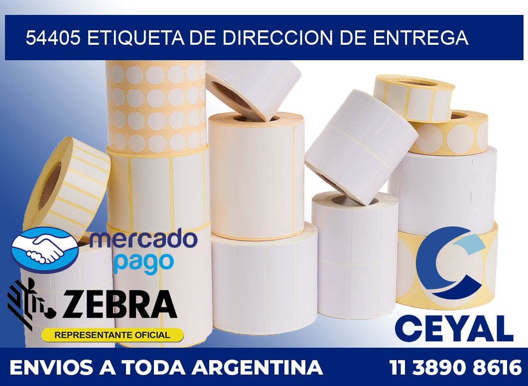 54405 Etiqueta de direccion de entrega