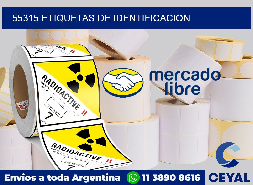 55315 Etiquetas de identificacion