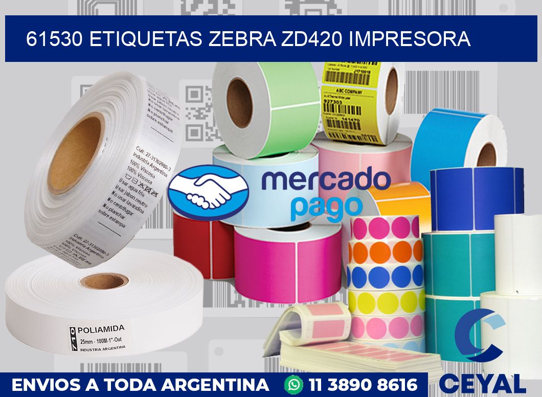 61530 etiquetas Zebra zd420 impresora