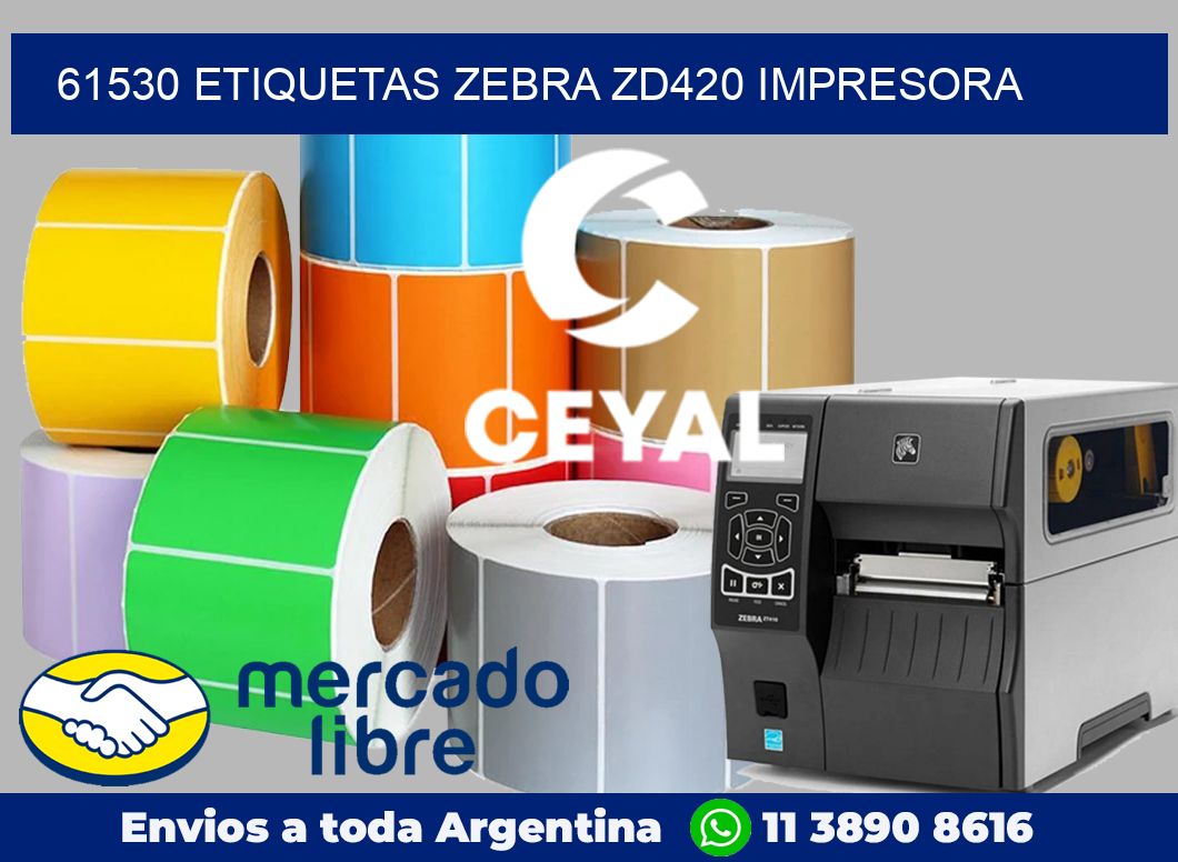 61530 etiquetas Zebra zd420 impresora