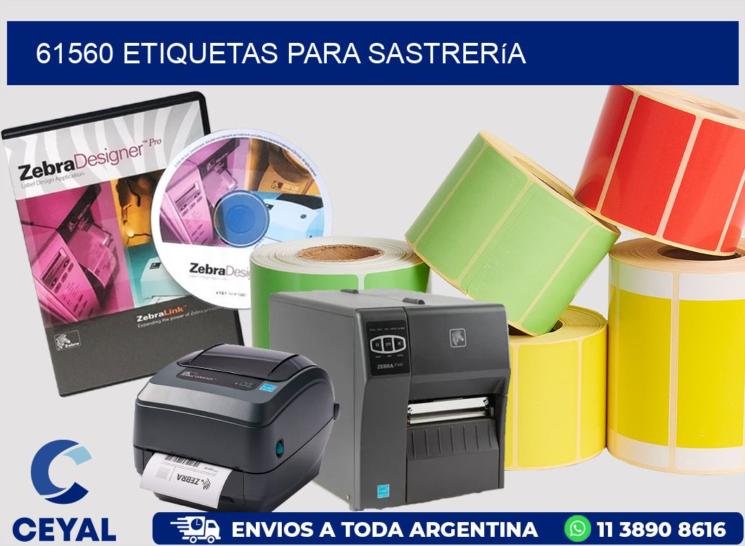 61560 Etiquetas para sastrería